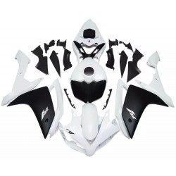 White Matte Black Motorcycle Fairings Plastics Kit For 2007-2008 Yamaha YZF-R1 FM-4715